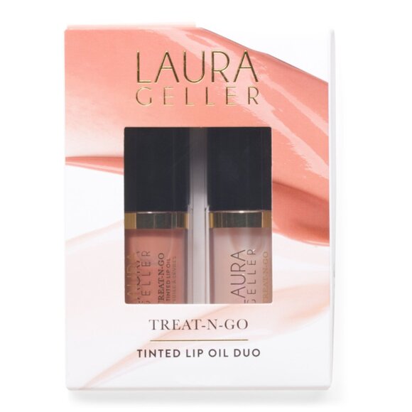 LAURA GELLER Multi Treat N Go Lip Oil Duo High Stakes A Game - Picture 1 of 2